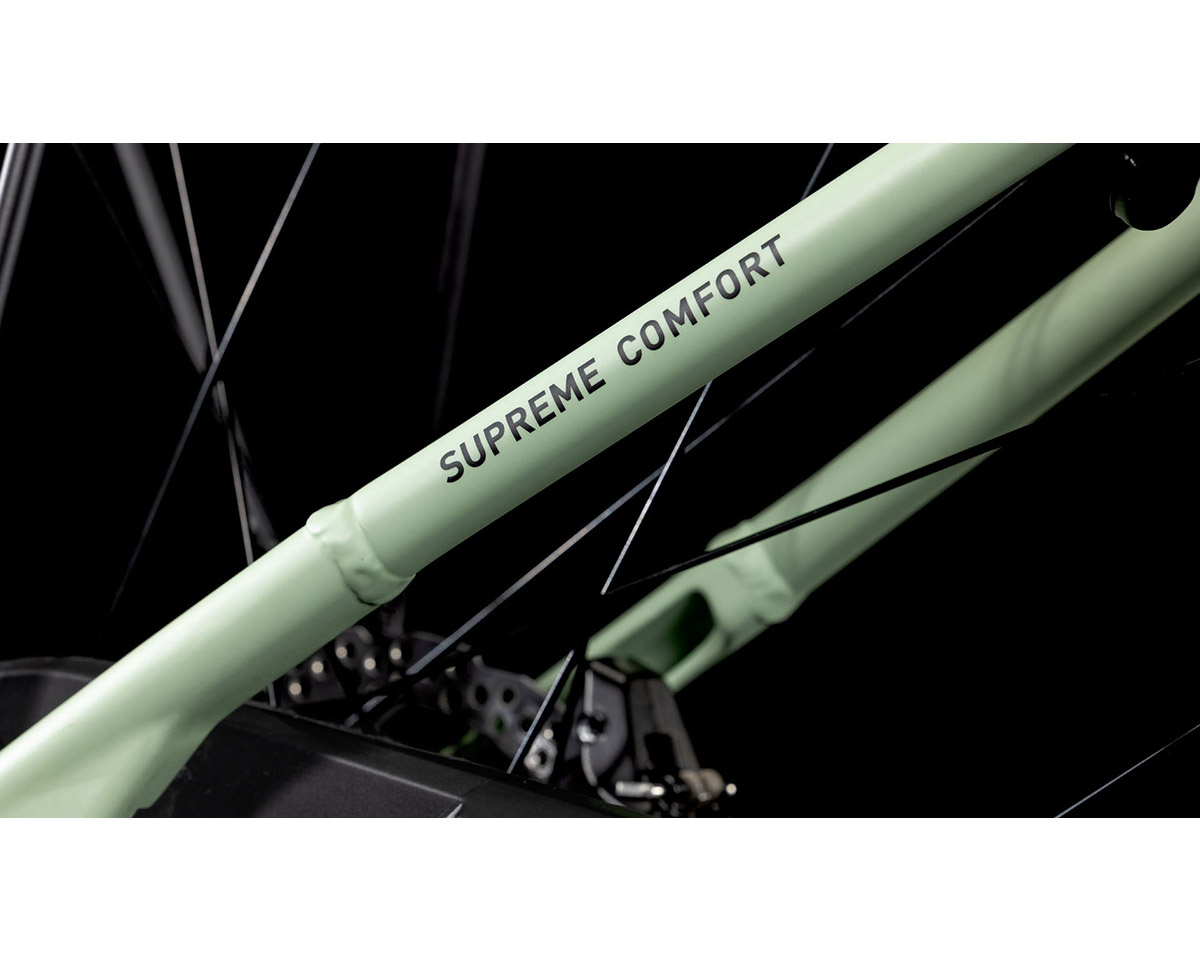 Vélo électrique urbain Unisexe SUPREME HYBRID COMFORT SLX 625 Vert Aloe