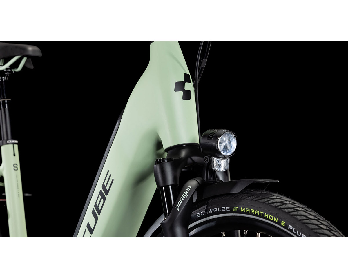 Vélo électrique urbain Unisexe SUPREME HYBRID COMFORT SLX 625 Vert Aloe